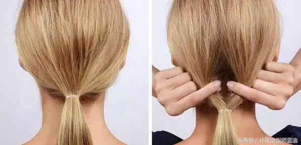 让长发变短发简单扎起来,夏天长发怎么剪好看又不想剪短