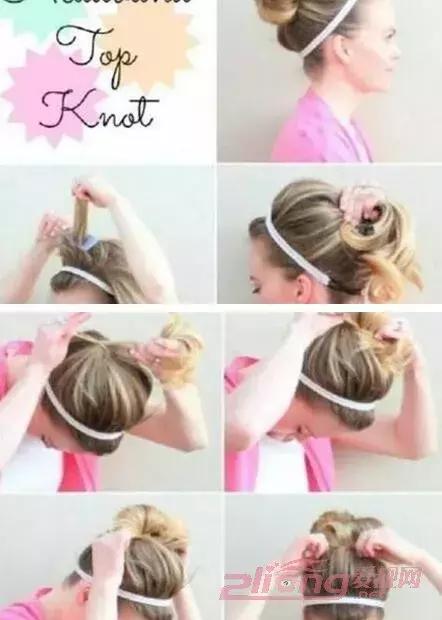 戴皇冠女童花苞头的扎法教程,元气少女花苞头怎么扎短发