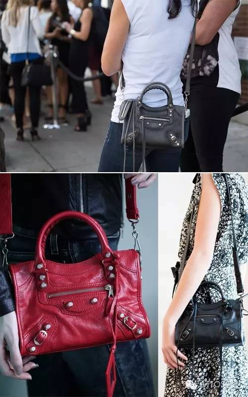 中古balenciaga机车包,黑银classic机车包