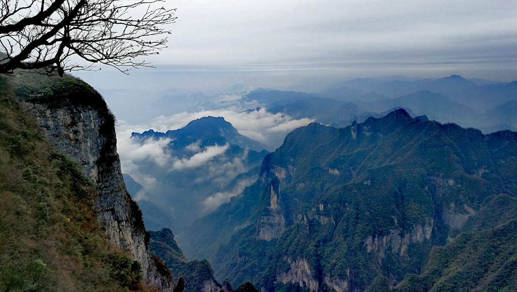 天门山景区观景,天门山生态景区