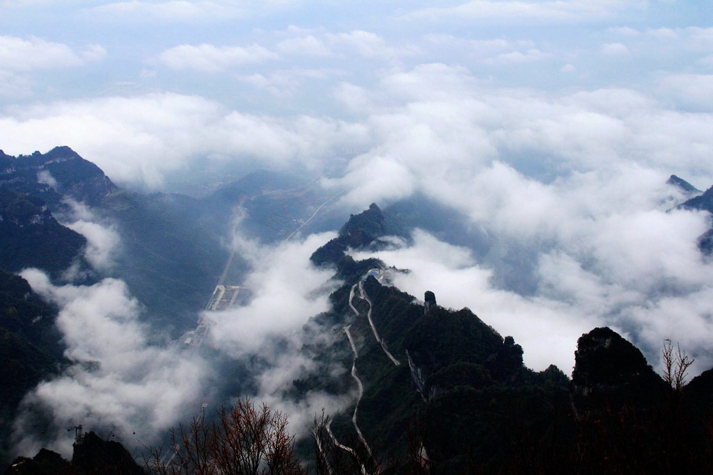 天门山景区观景,天门山生态景区