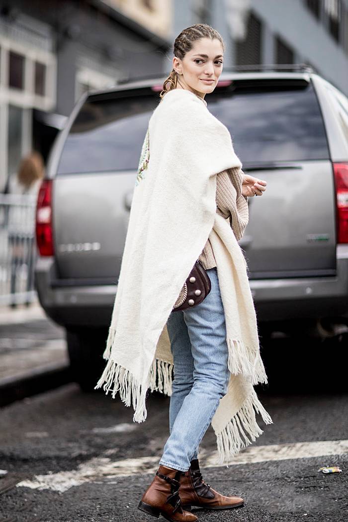 时尚圈真的有多酷,时尚围巾百搭欧美风
