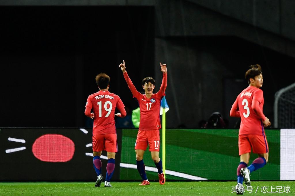 图集：中韩各入两球平局收场，于大宝再度破韩激情庆祝