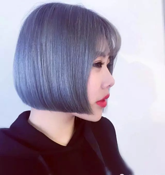 沙宣波波头适合40到50岁的人图片,沙宣波波头发型中发