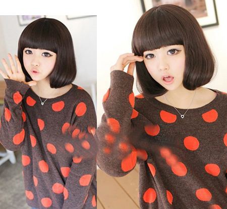 沙宣波波头适合40到50岁的人图片,沙宣波波头发型中发