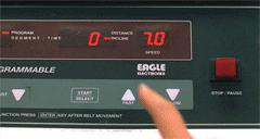 跑步机当跑得很快时怎么关掉,跑步机跑到一定速度打滑