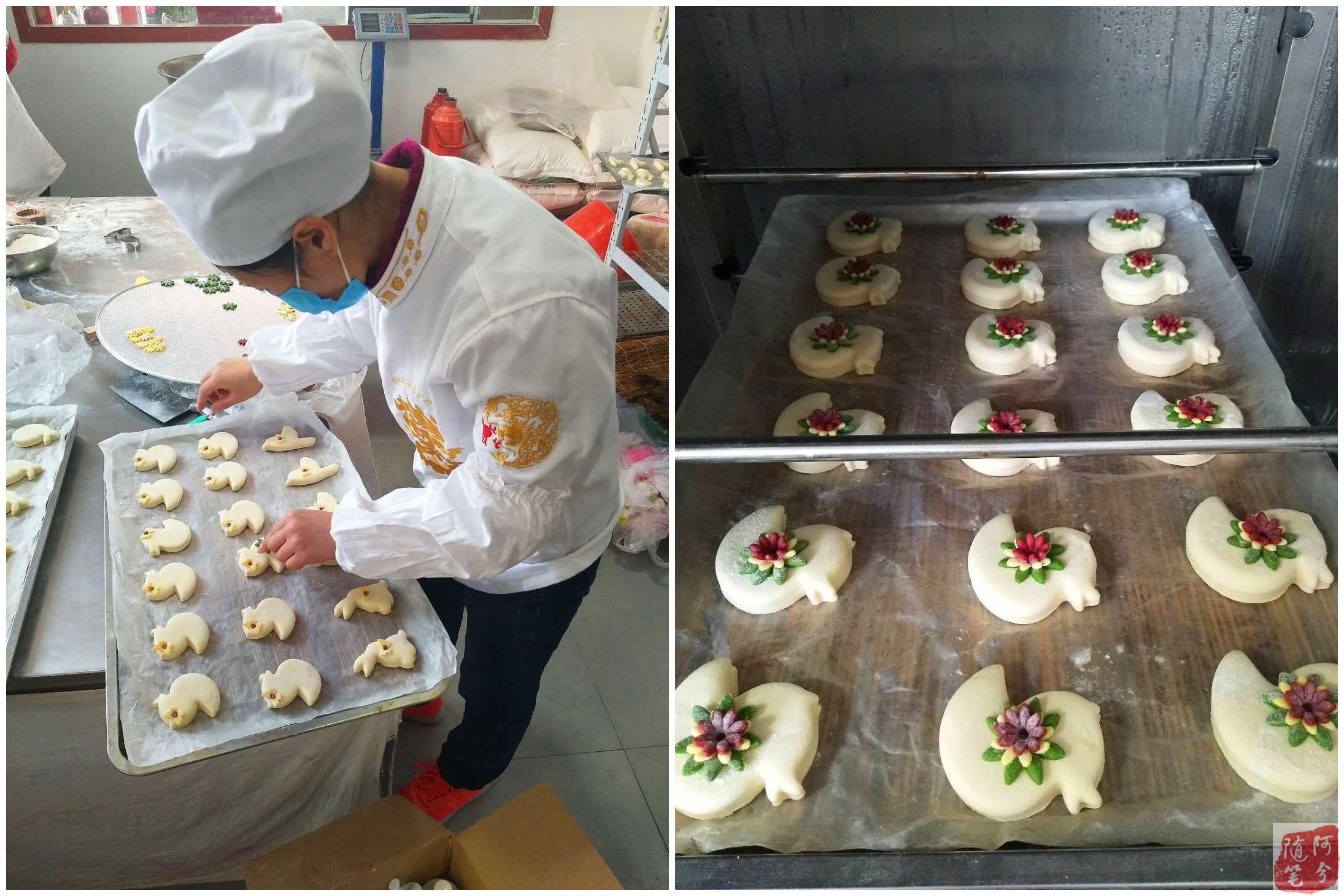 农村妇女创业手工制作,中国传统面塑做的蛋糕