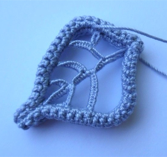 爱尔兰蕾丝钩编项链系列教程之大叶