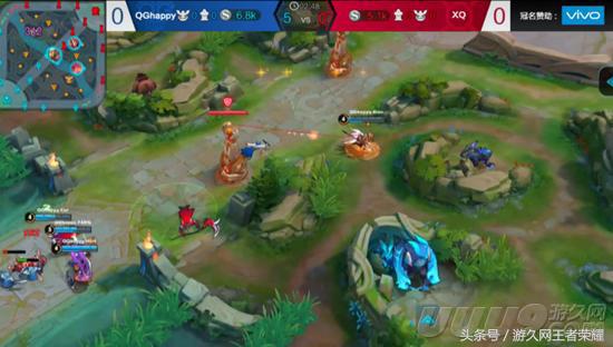 王者荣耀qghappy全部比赛视频,三冠王重回王者