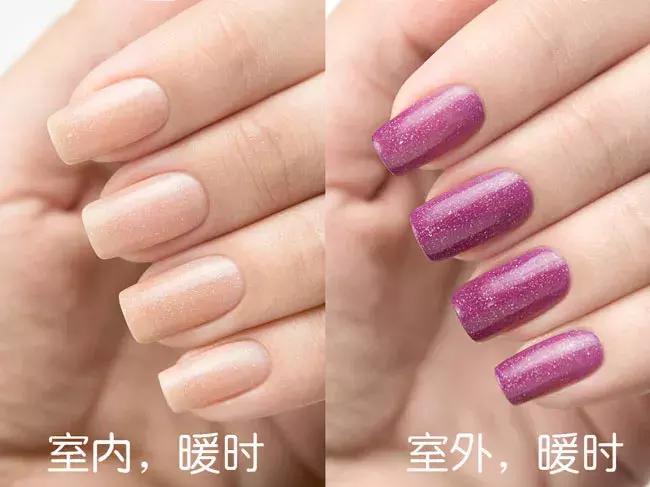 红色挑心系列美甲,明星同款纯色美甲推荐