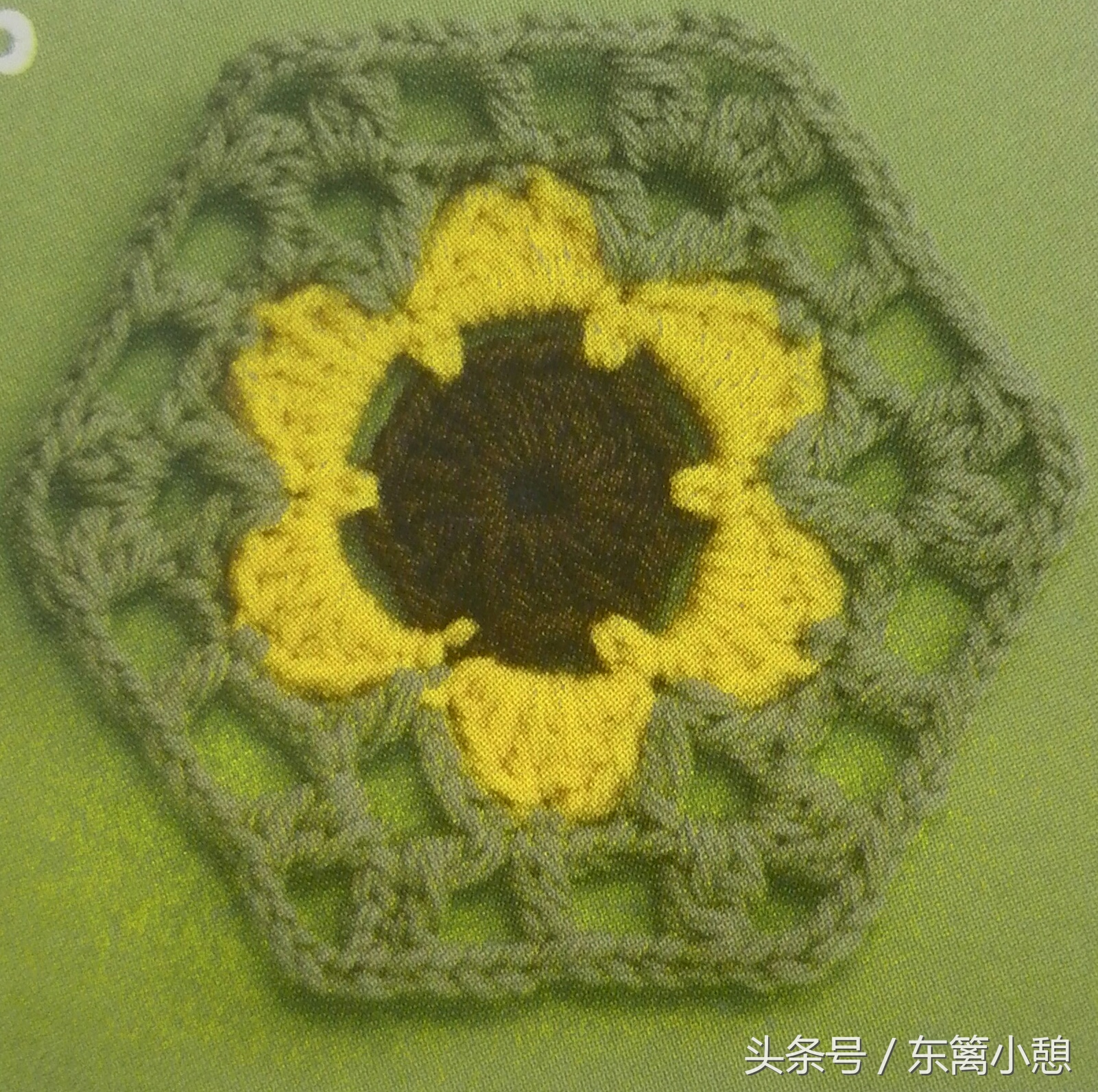 简单六针花样图解,六角花样钩编视频