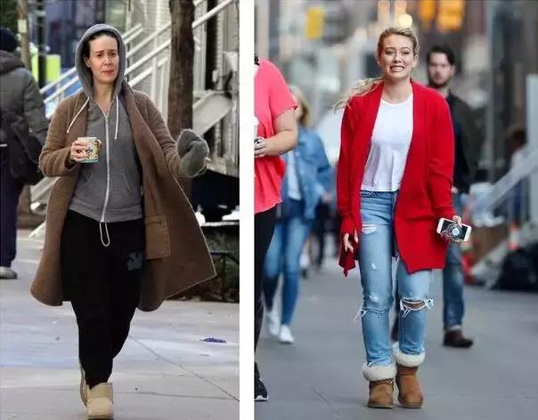 周冬雨雪地靴怎么搭配裤子,谁说雪地靴不好搭配