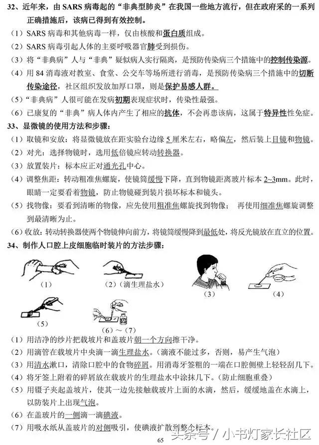 中考生物知识点总复习,中考生物复习要点最新版