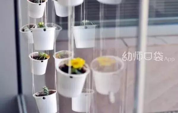 幼儿园废旧纸箱走廊环创吊饰双面,用废旧物品做关于冬天的手工吊饰