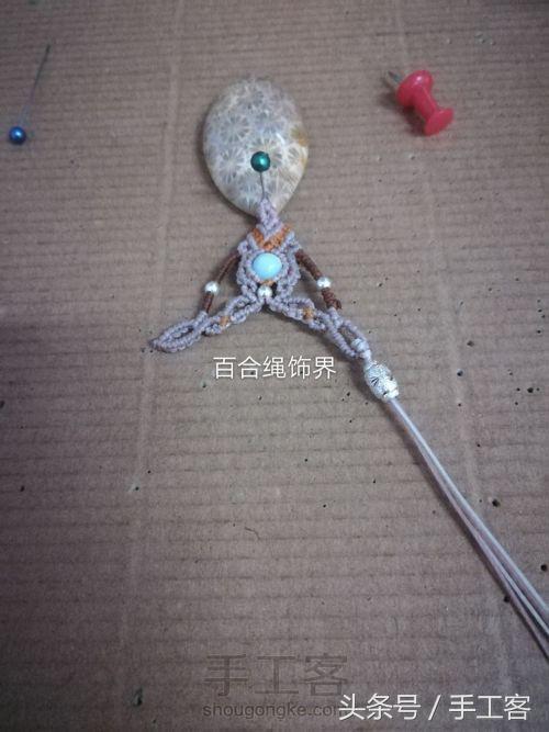 编绳项链背云的编法,宝宝平安扣编绳项链编法