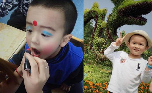 一定是得罪了幼儿园老师,孩子期末表演化的妆真是美哭了