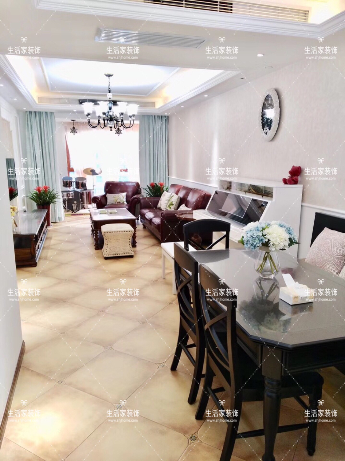 西安小户型装修设计,西安109户型现代轻奢装修风格