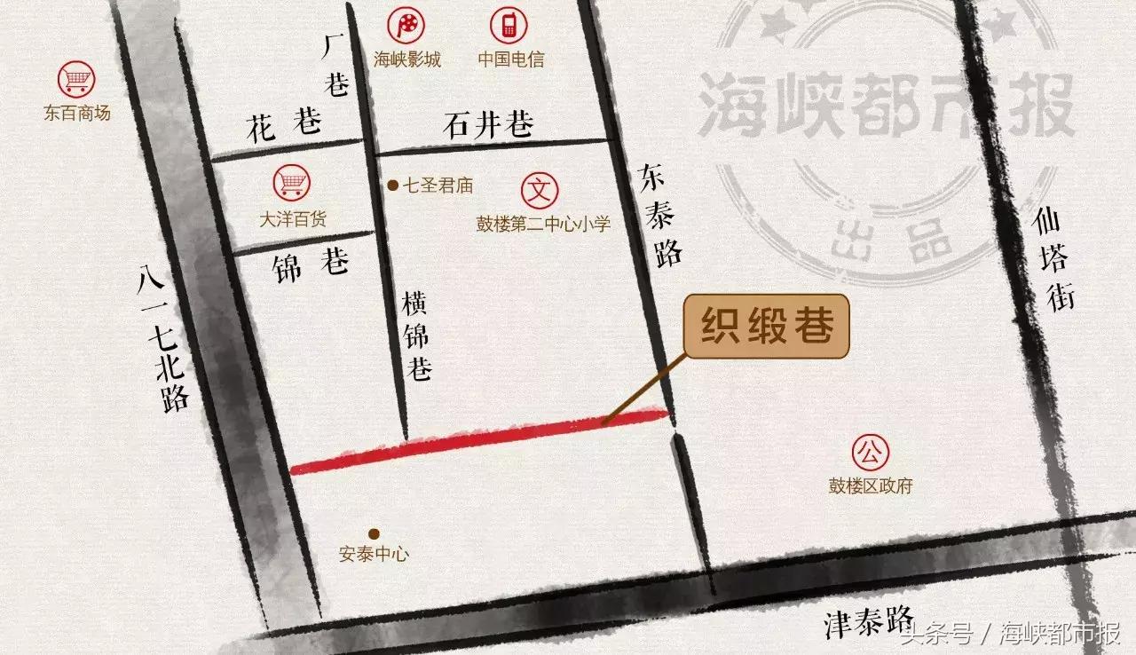 福州织缎巷,福州走读