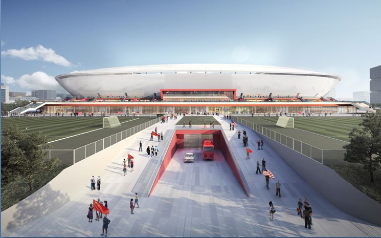 浦东足球场规划,浦东足球场方案