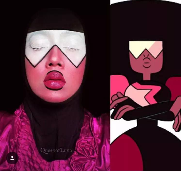 姑娘你把自己化成这样可以直接去迪斯尼上班了