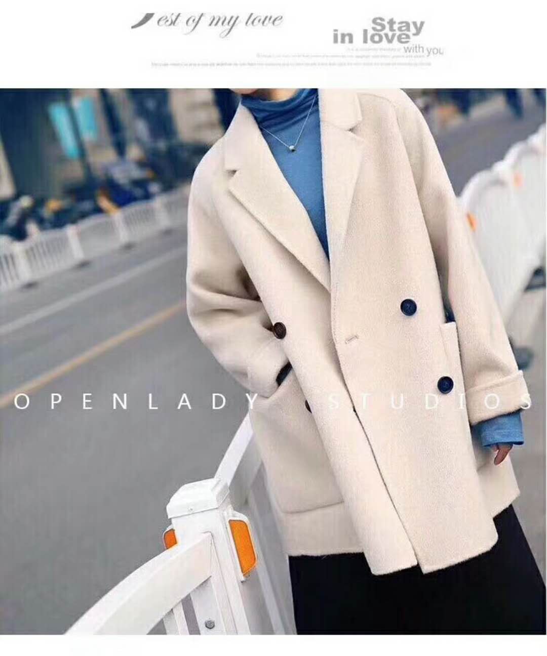 时髦个性潮流大衣高级感女,气质百搭轻奢大衣