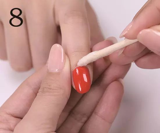 美甲教程初学涂甲油胶手法练习,做甲油胶美甲正确步骤图