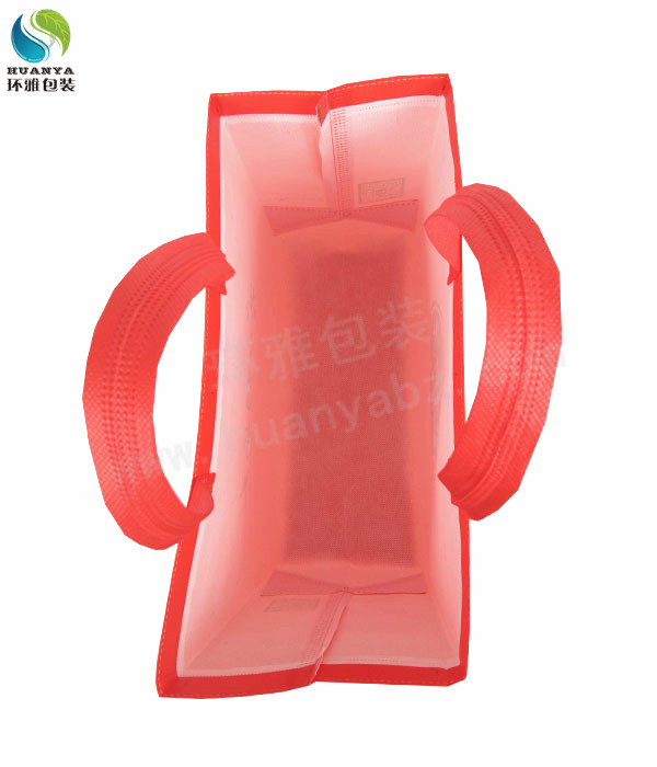 塞上好乐美品牌宣传超声波一体成型覆膜无纺布袋是什么样的