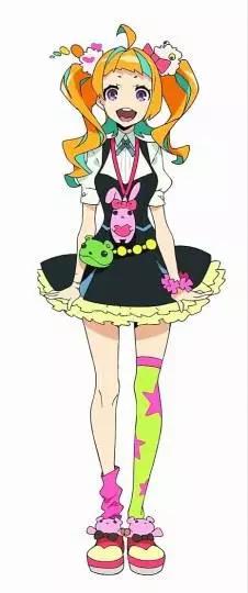 色彩缤纷的女生动漫照片,双色头发的动漫少女