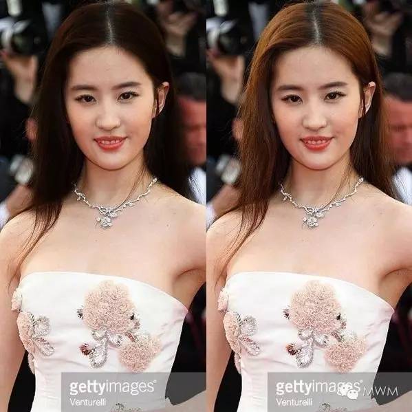 刘亦菲发色黑发图片,刘亦菲一般都是染什么发色