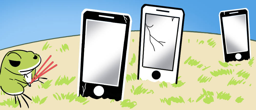 蛙蛙还没回来，我的手机就要入土了