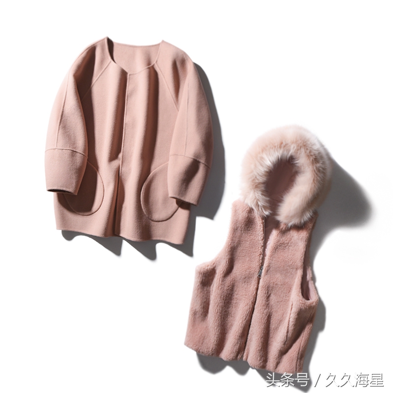 保暖好看双面羊绒大衣,羽绒和双面绒拼接大衣高档