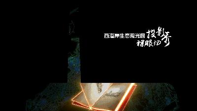 夜景美到让人心动,西海岸生态观光园灯光小镇