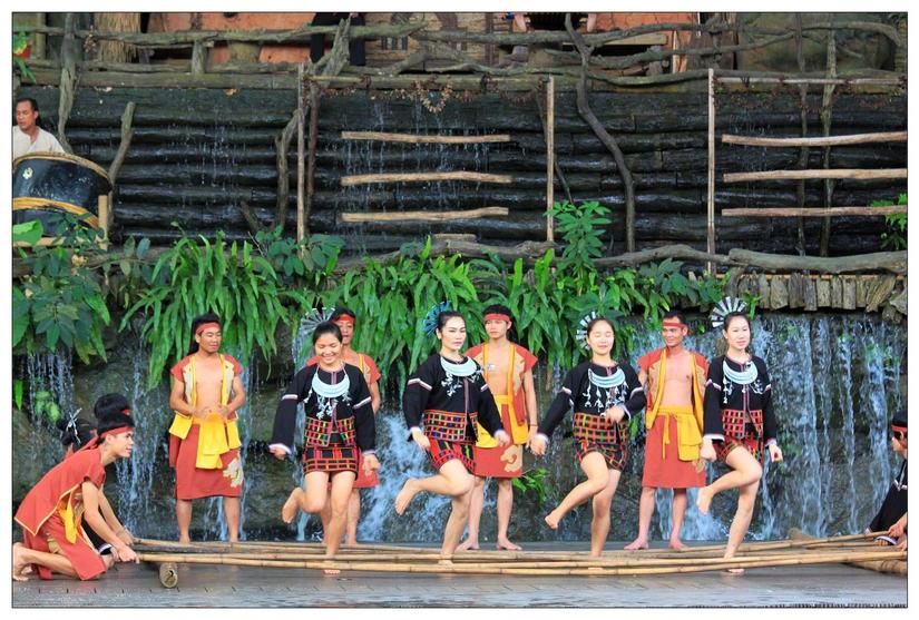 海南三亚槟榔谷的美景,三亚槟榔谷游记