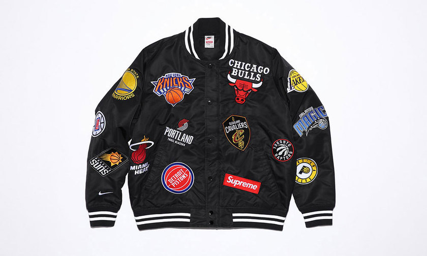 supreme耐克nba联名卫衣,supreme联名nikenba外套