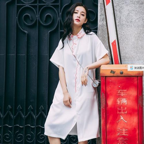 学习穿搭衬衫,衬衫搭衬衫裙