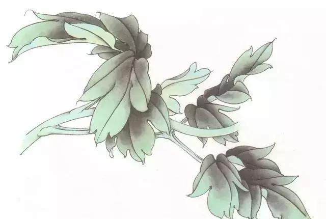 工笔画粉红花染色步骤,10分钟学会工笔画花朵染色