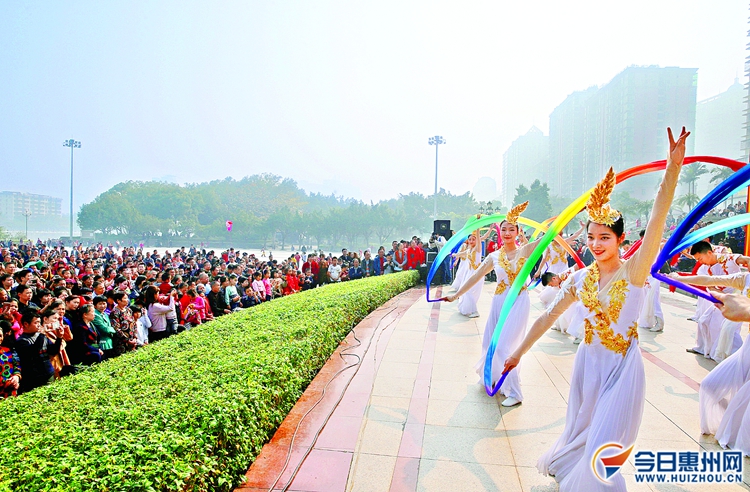 惠州人民新年快乐,群众度过欢乐祥和的新春佳节