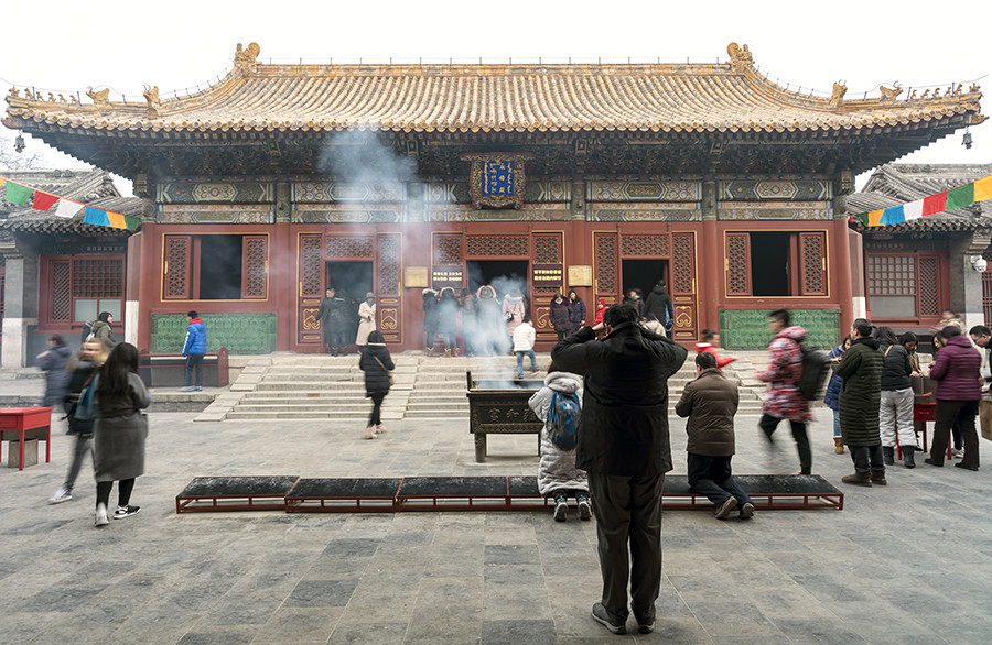 雍和宫朝圣之旅地图,雍和宫拜访年轻人