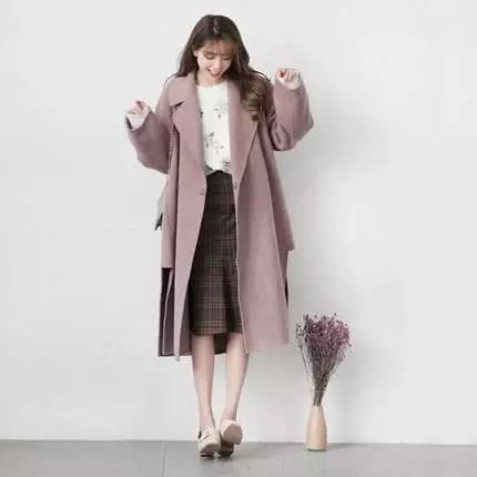 想要高级感的衣服,黑色大衣穿搭高级感小个子