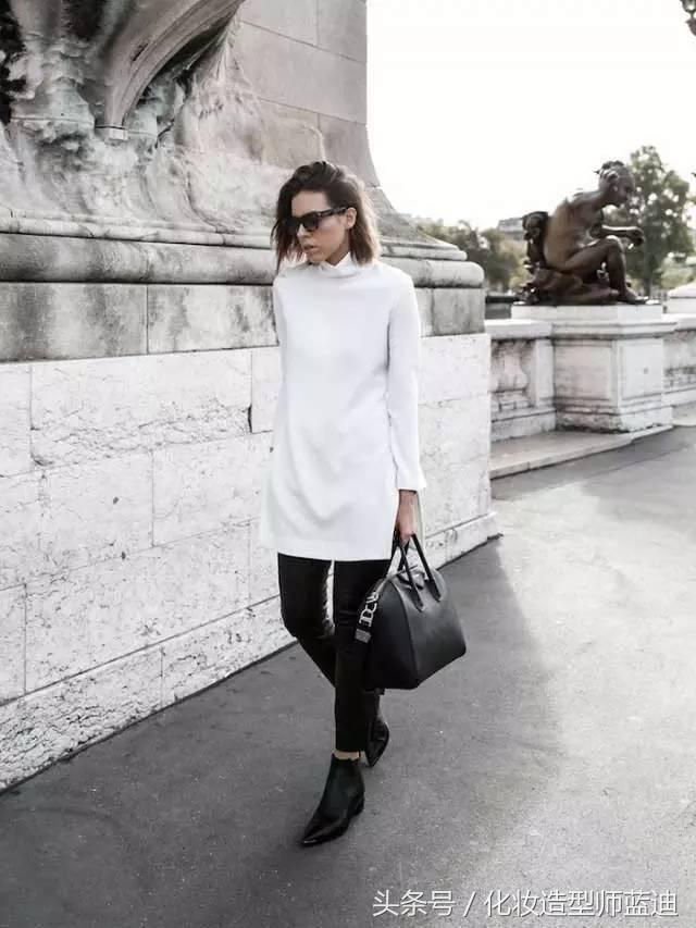 毛衣衬衫最温暖的叠穿套路,墨绿色毛衣配的衬衫穿搭