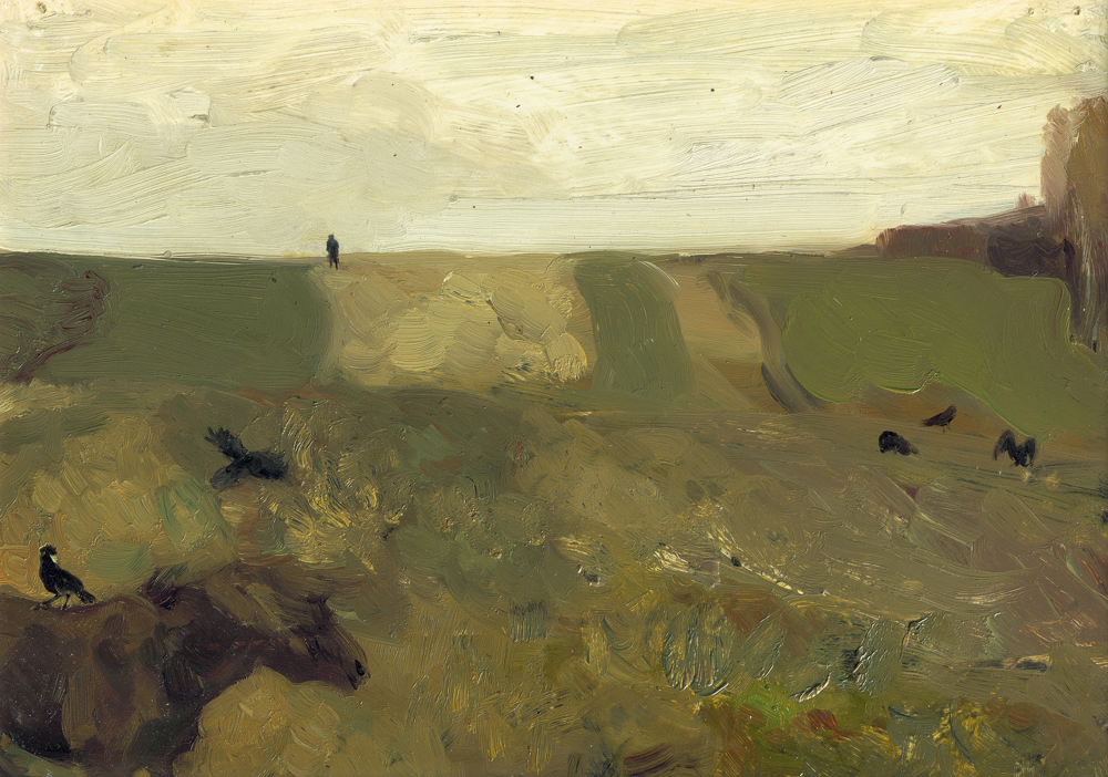 何多苓——连环画《带阁楼的房子》