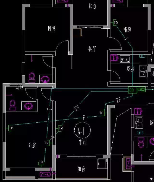 施工水电图纸定位,建筑水电安装图纸识图入门