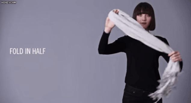 告诉你围巾怎样系得优雅有气质