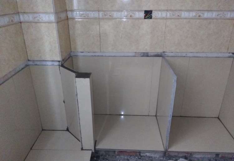 做瓷砖橱柜的全部流程,全水泥瓷砖橱柜