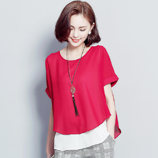 洋气小衫舒适透气又凉快气质穿搭,夏季凉爽的短衫