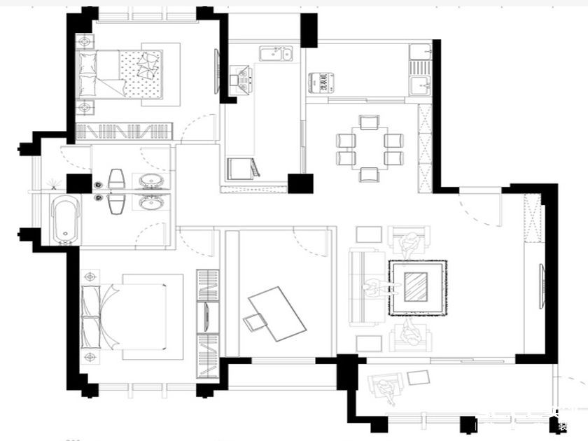 小户型地中海风格装修效果图大全,40平方地中海装修效果图大全