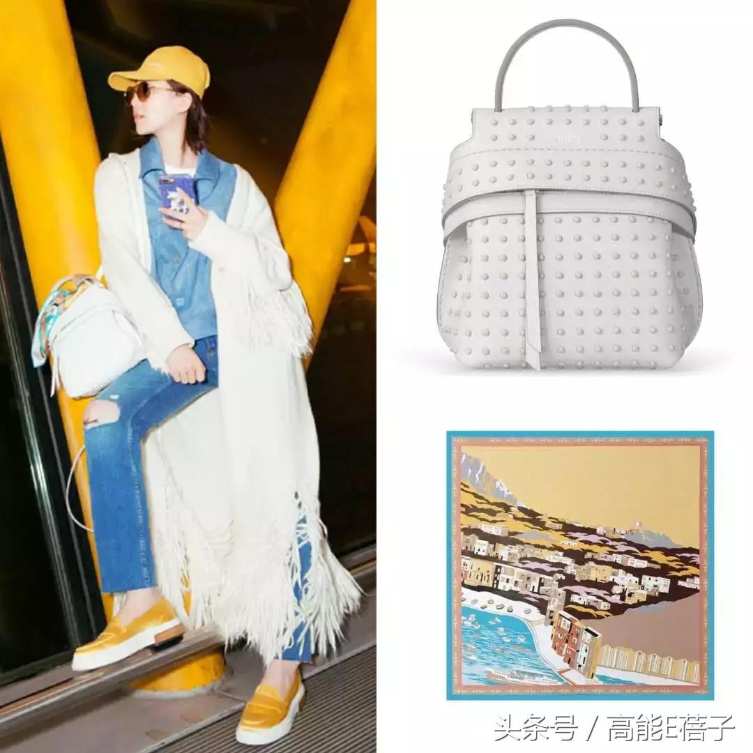 刘诗诗香奈儿包包同款,刘诗诗古力娜扎毛绒包