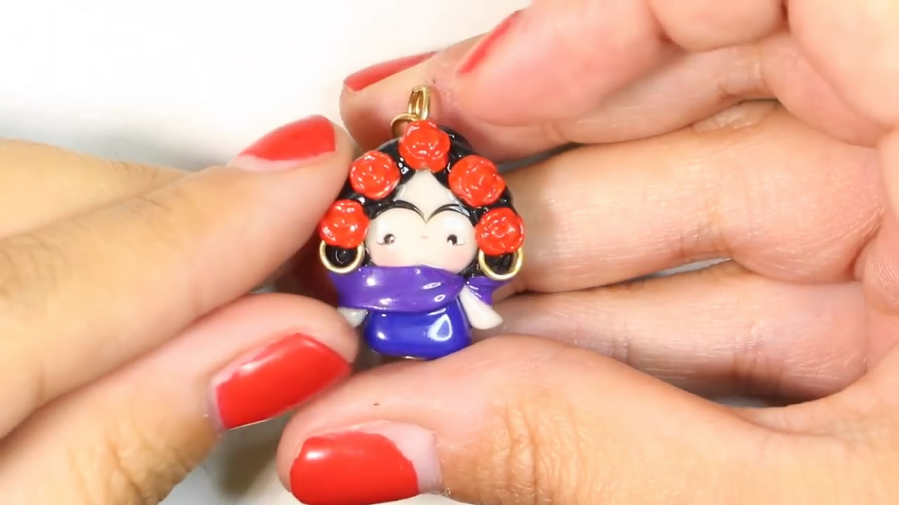 石塑粘土钥匙链怎么组装,粘土制作教程小熊钥匙链