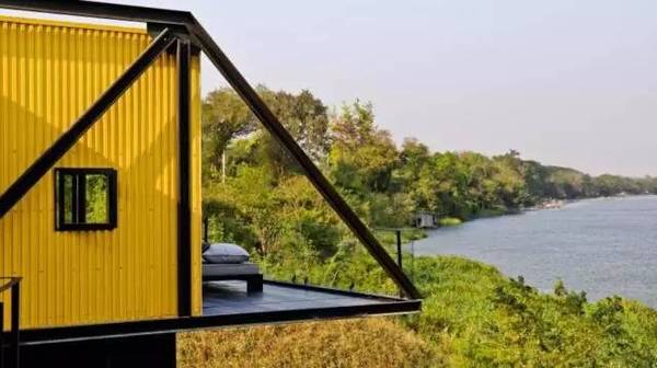 泰国桂河水上竹筏度假屋,泰国桂河水上屋度假村