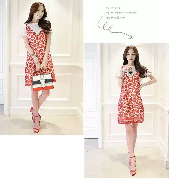 少女青春靓丽显瘦素色连衣裙,少女温婉气质连衣裙